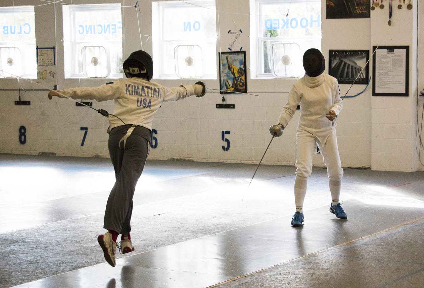 Private fencing lesson at Hooked on Fencing